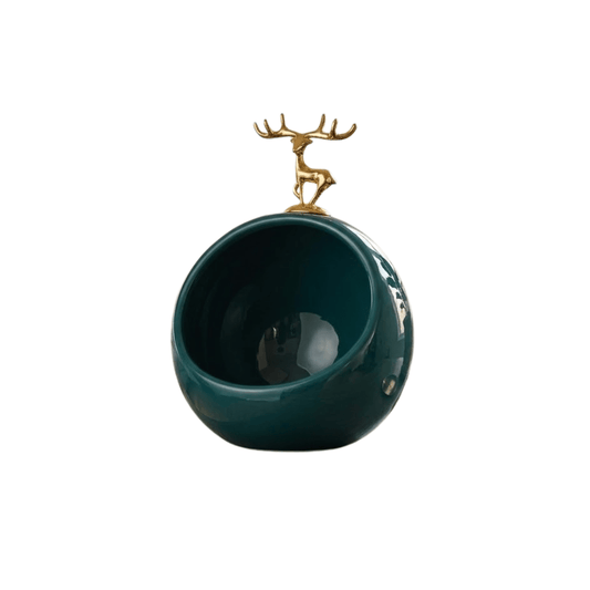 ChirolServ Ceramic Deer Decorative Trinket Dish