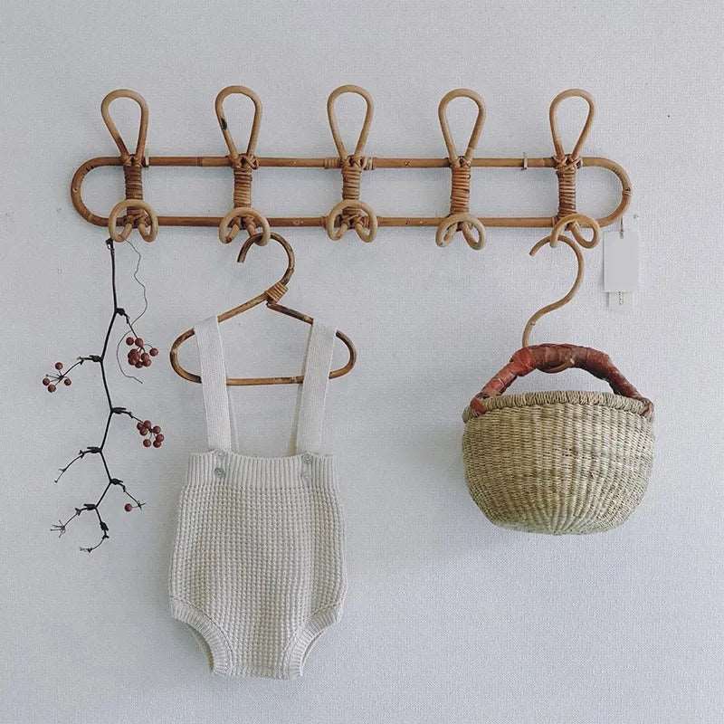 ChirolServ Rattan Coat Rack for Children’s Room